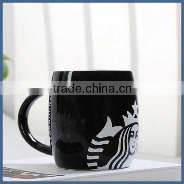 Grade A custom printing porcelain starbucks coffee mug