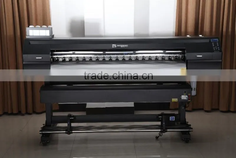 Cheap 1.8m large format dye sublimation inkjet printer with double 5113 print head for sale in china
