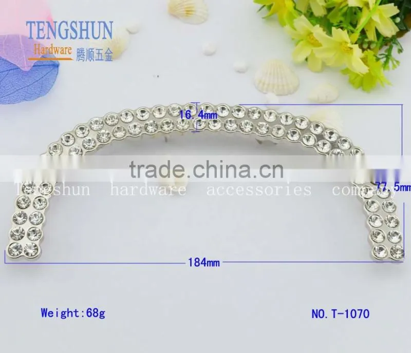 fasional decorative side clip for purse new style metel accessories for bags wholesale