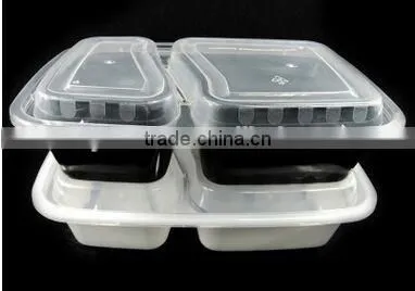 disposable food grade 400ml square shape plastic kitchen food container