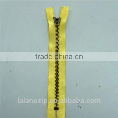 5# metal zipper plated dark nickle black for front zipper wetsuit