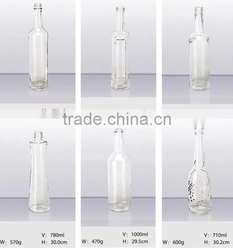 Wholesale flint engraved glass juice bottle / carved glass juice bottle / glass juice bottle with grape pattern