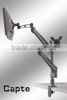 Adjustable Gas SpringEasy Adjust Desk Mount Monitor Arm - Space Saver LCD Monitor Arm - Easy Adjust Desk Mount Monitor Arm