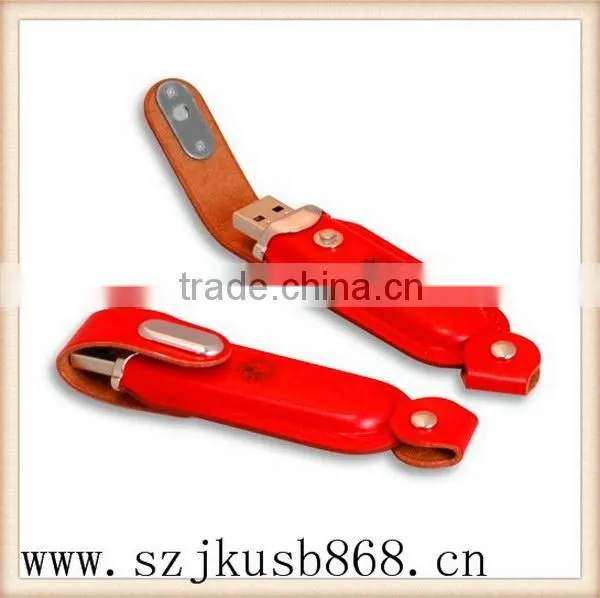 New arrival good quality pen driver leather usb memory