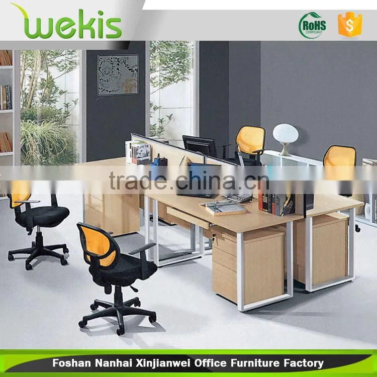 modern 4 person office computer workstation desk