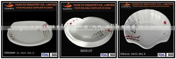 Melamine fancy design wedding serving tray