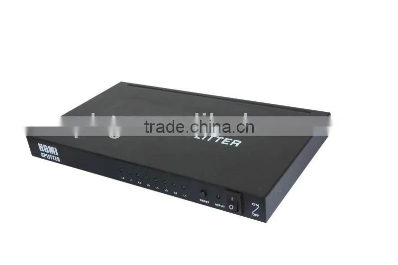 HDMI Splitter 1x8 rs232 splitter with IR wireless Remote 1080P