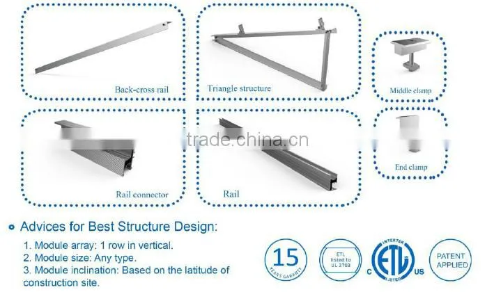 solar power mounting system for home