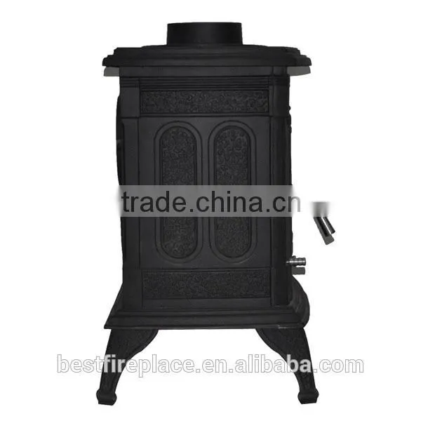 Freestanding troditional indoor cast iron multifuel stove