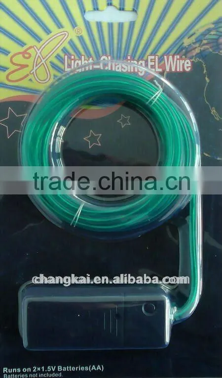 Super Brightness EL wire set in playa