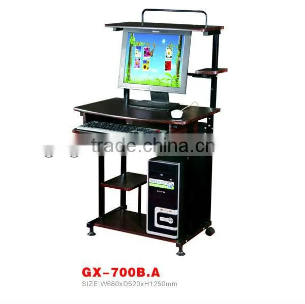 GX-0999 Classic wooden mobile computer desk