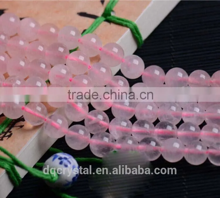 Natural charming rose quartz crystal beads bracelet wholesale