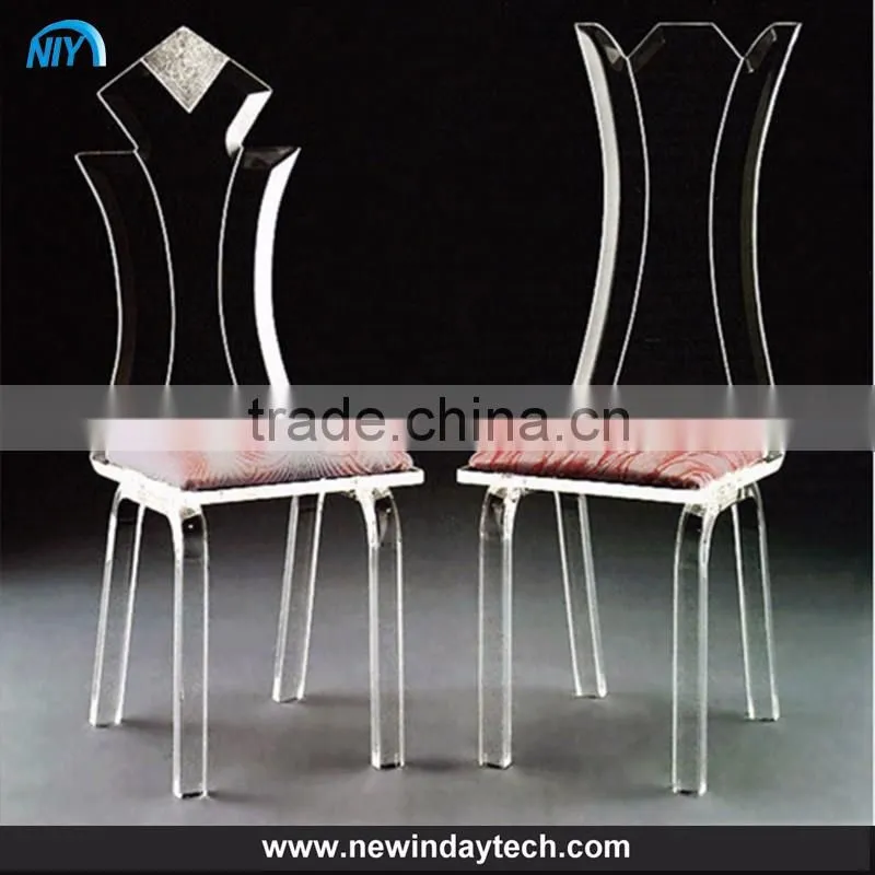 Customized acrylic dining chair transparent acrylic chair