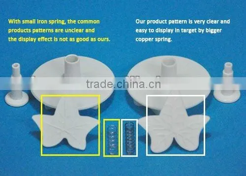 Plastic oval fondant plunger cutters,useful cake decorating tools