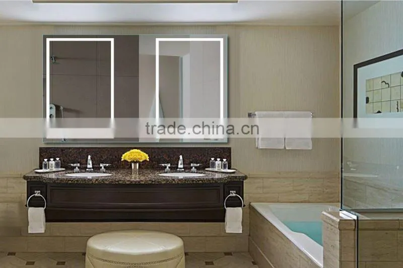 IP44 CE UL rated shaving mirror with led lights for bathroom backlit mirror