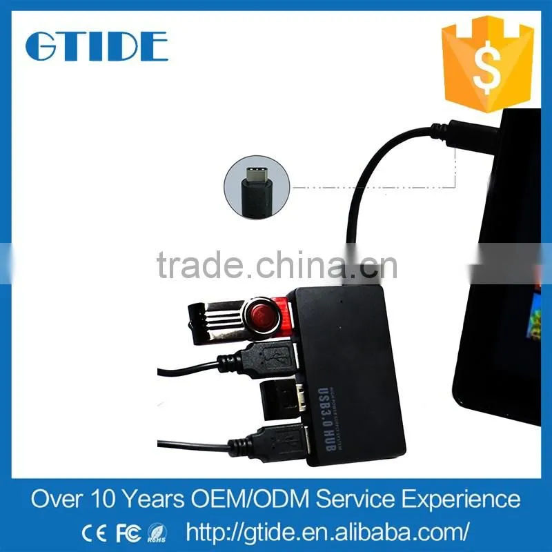 High Speed USB 3.1 Type C Type-C Connector Data Cable to 4 Port USB 3.1 Adapter Hub
