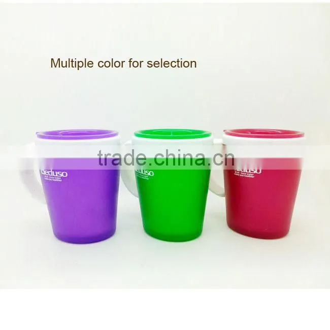 300ml Promotional Gift Double Layer Insulated Plastic Cup with Handle
