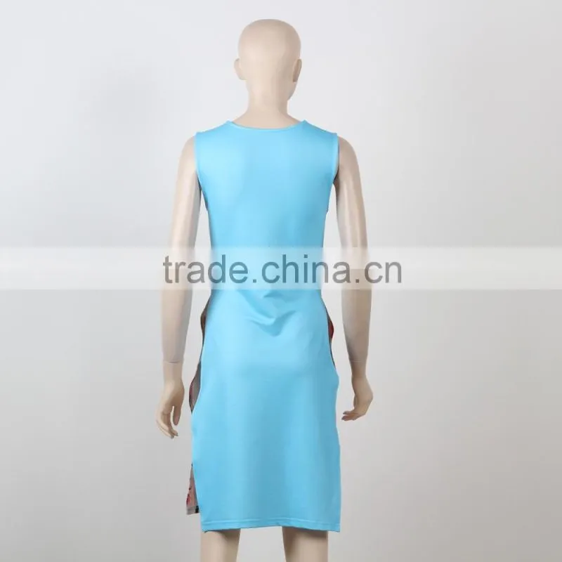 African Screen Print Dress Designs Digital Floral Printed Dress Wholesale Cheap Price