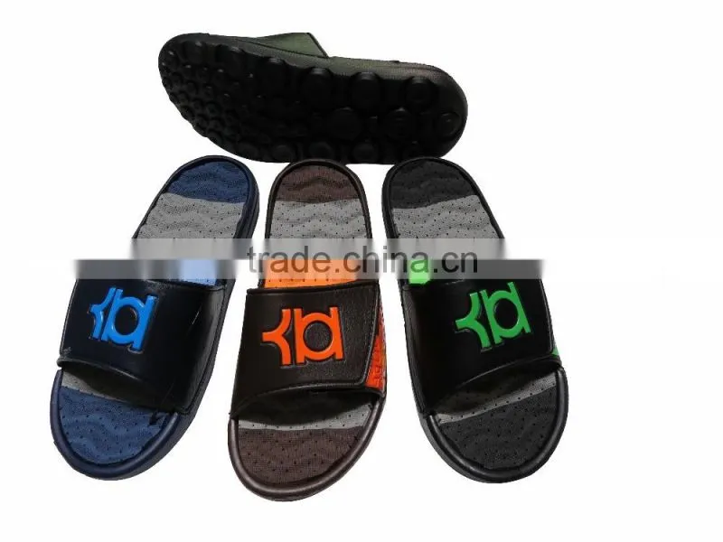 fashion EVA man slippers with PU upper