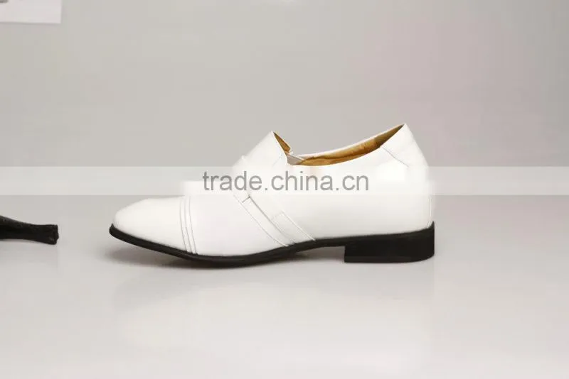 Latest Model Men White Dress Shoes Genuine Leather Wedding Shoes