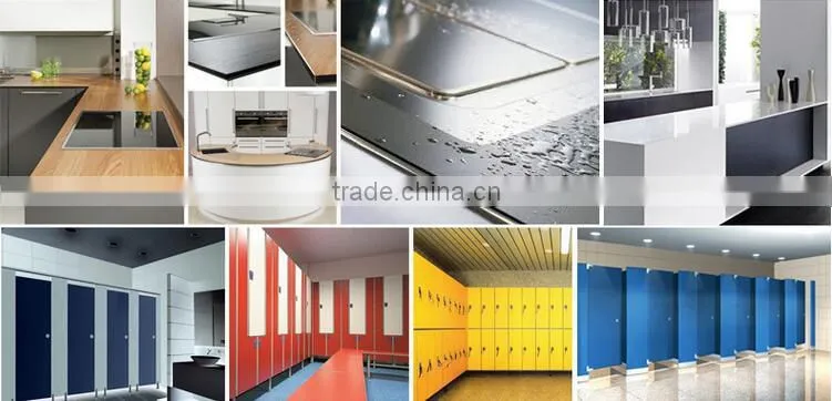 Decorative High-pressure Laminates HPL Toilet Partition Phenolic HPL Board Price