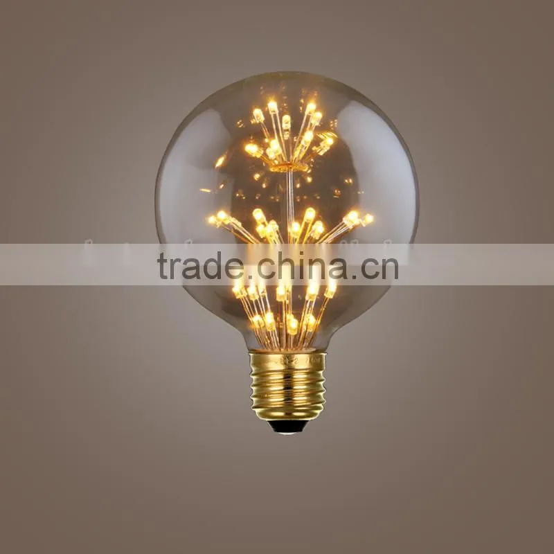 2016 New Vintage Led Firework Filament Bulbs T30/G95/ST64/ST58 Edison Style Led Bulb Decorative E27 E26
