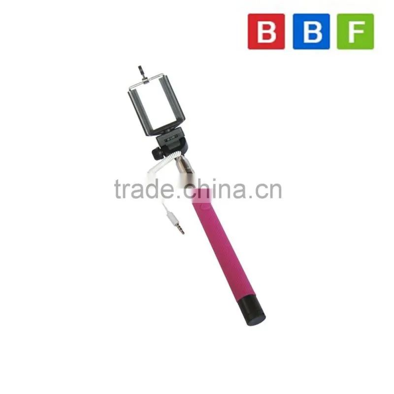 wholesale selfie stick with wire control ,wired selfie stick