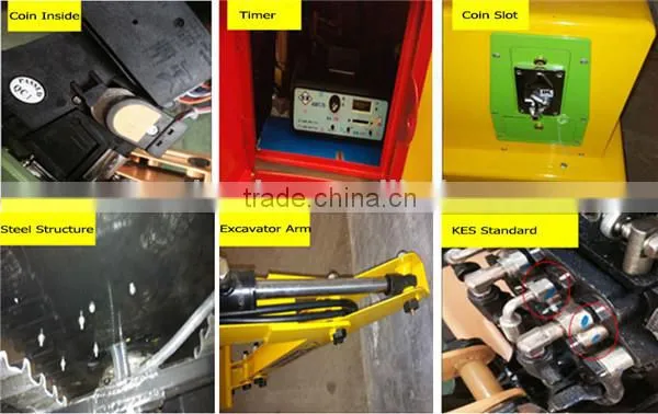 Amusement Kid Game Excavator For Sale / Children Excavator / Kids Electric Toys Excavator