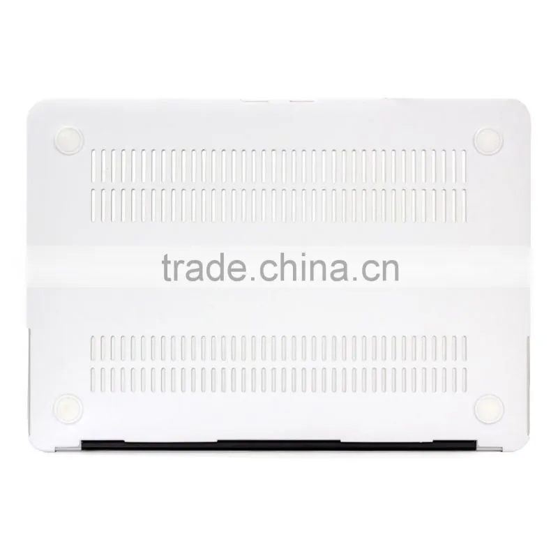White+Gold Rubberized Hard PC Marble Case for MacBook 13 inch