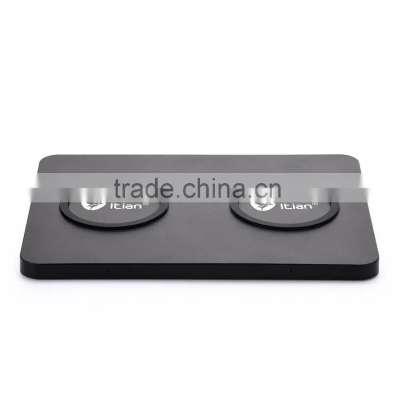 2015 new For samsung two-seater wireless charger pad for iphone two-seater qi wireless charger