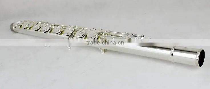 bass flute silver plated C key offset G key