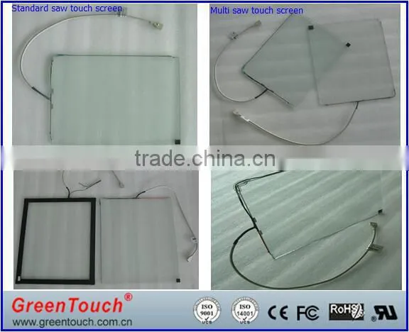 19 inch vandal proof saw touch screen for kiosk with usb driver