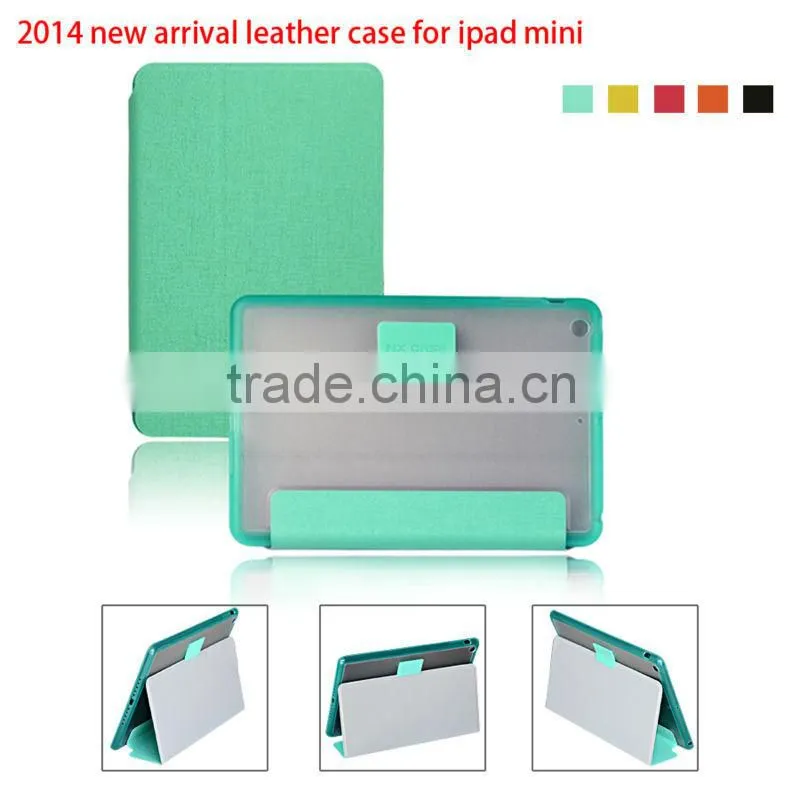 Ultra thin case for iPad air 2-Leather Folio Case with Multi Angle Stand for iPad 6