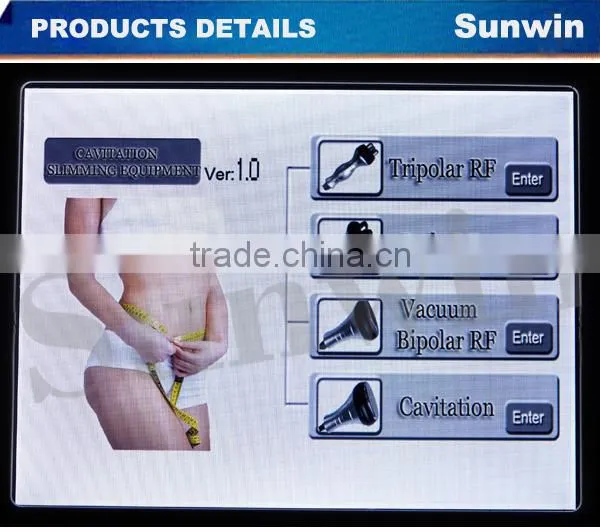 2015 hot sale portable Ultrasonic vacuum cavitation RF slimming beauty machine SW-130F