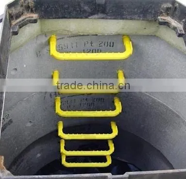 330mm x 230mm bright yellow bolt manhole steps/Step rungs