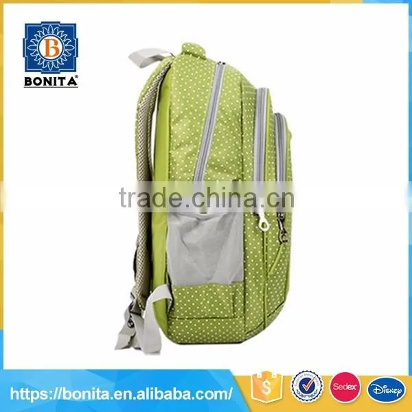 Factory directly soft light 600d school teacher green backpack women