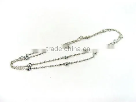 New necklace/mood necklace/cubic zircon jewelry/brass