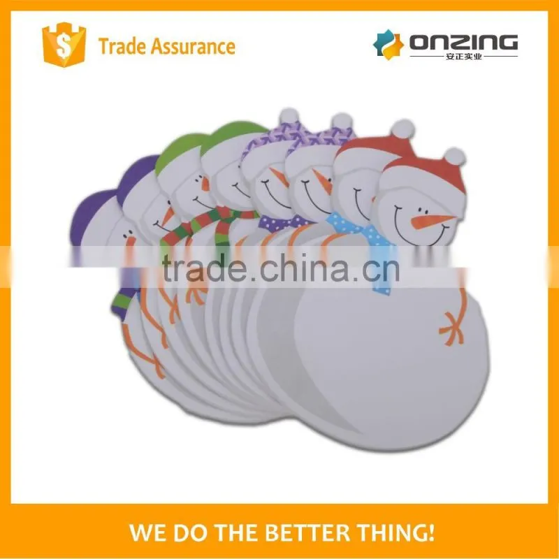 Die cut shape custom printing round sticky note pad