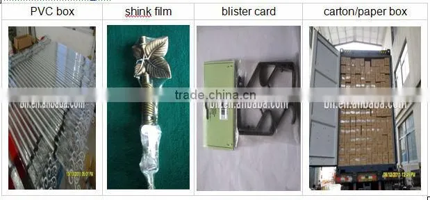2014 New Design Plastic Clip Wooden Curtain Pole Rings
