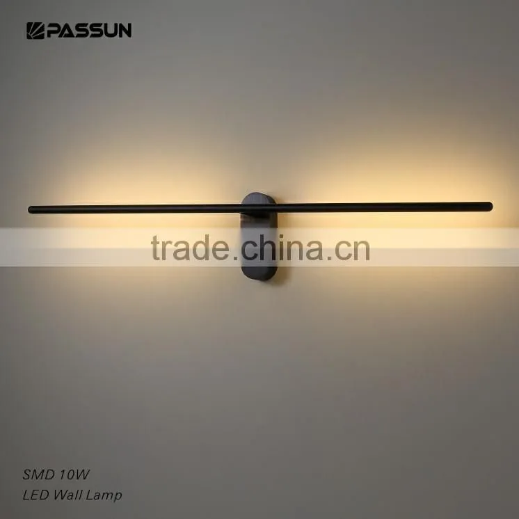 2016 passun new product slim elegant black led wall light for decoration