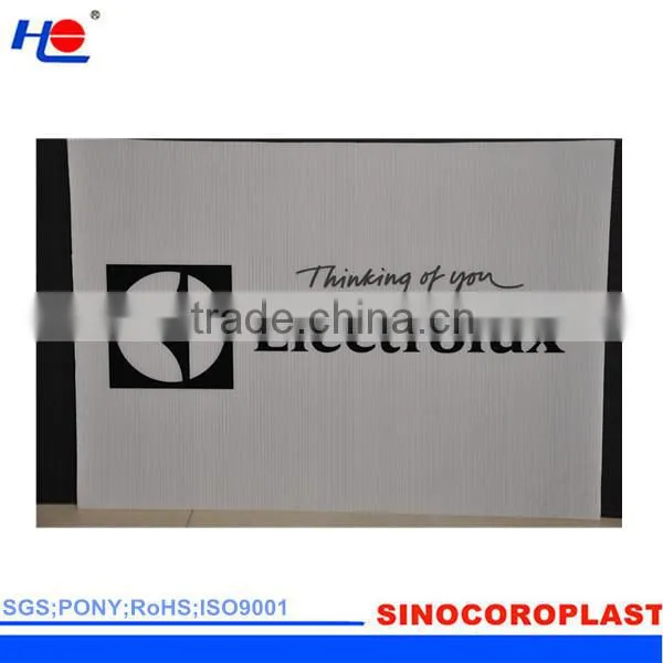 protective and dust proof polypropylene coreflute printed signboard