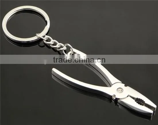 Cheap silver metal zinc alloy nickle free wrench keychain