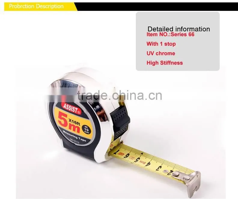 UV chrome Steel measuring tape