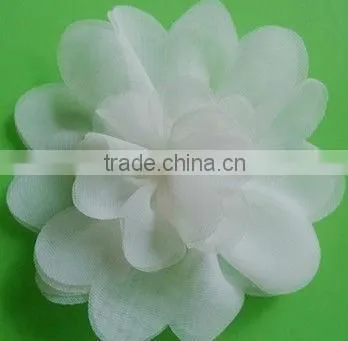 multicolour handmade mesh ribbon artificial flower