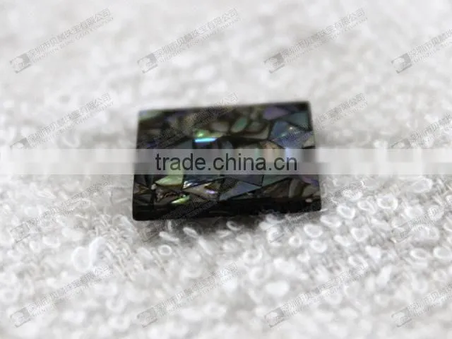 Natural abalone mosaic for jewelry making