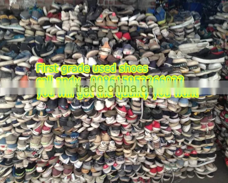 cream used clothing bale/second hand shoes for men and sport shoes