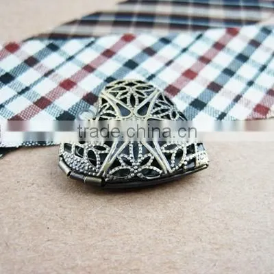 27mm filigree cage locket pendant antiqued bronze brass heart shape photo locket pendant charm DIY supplies 1131003