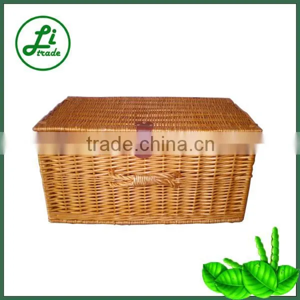 wicker hamper chest storage box