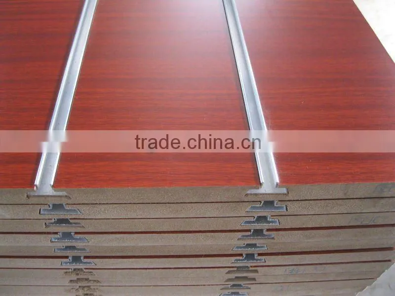 Melamine MDF grooved Board