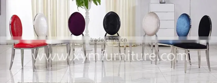 newest modern stainless dining table and chair